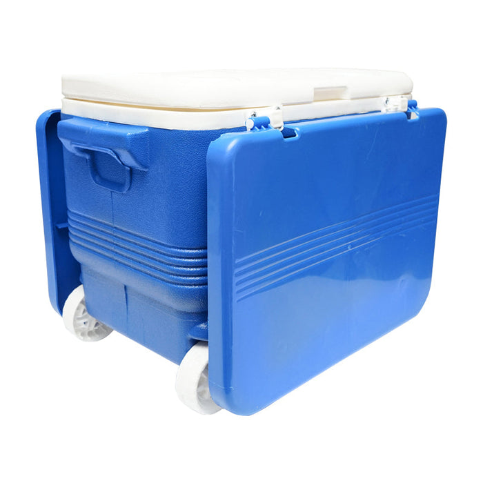 Frigorifero per picnic da 45L, blu, con mensola, Breckner Germany.