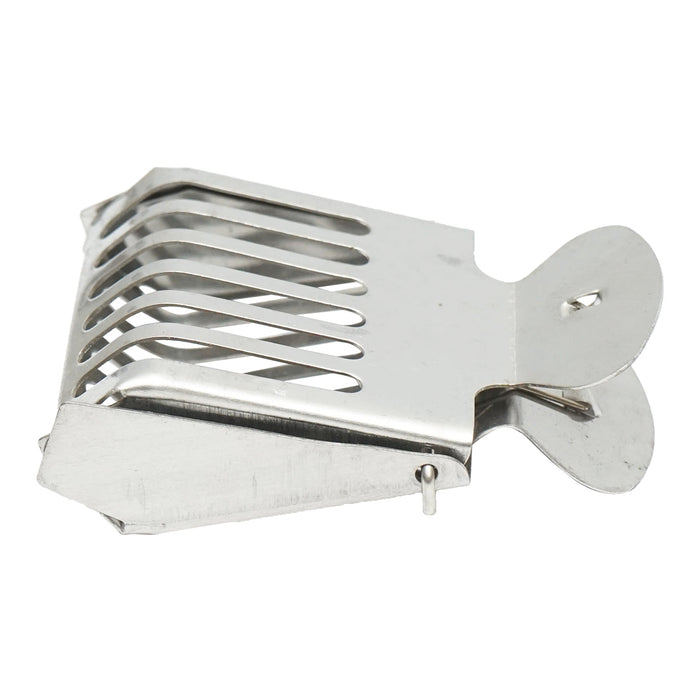 Gabbia per isolamento della regina con apertura a pinza 70x50x20mm