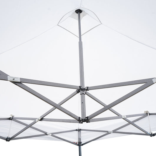 Gazebo bianco 2.5x2.5 m, altezza regolabile, pieghevole Breckner Germany