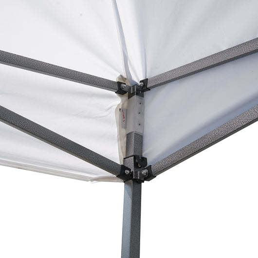 Gazebo bianco 3x6 m, altezza regolabile, pieghevole Breckner Germany