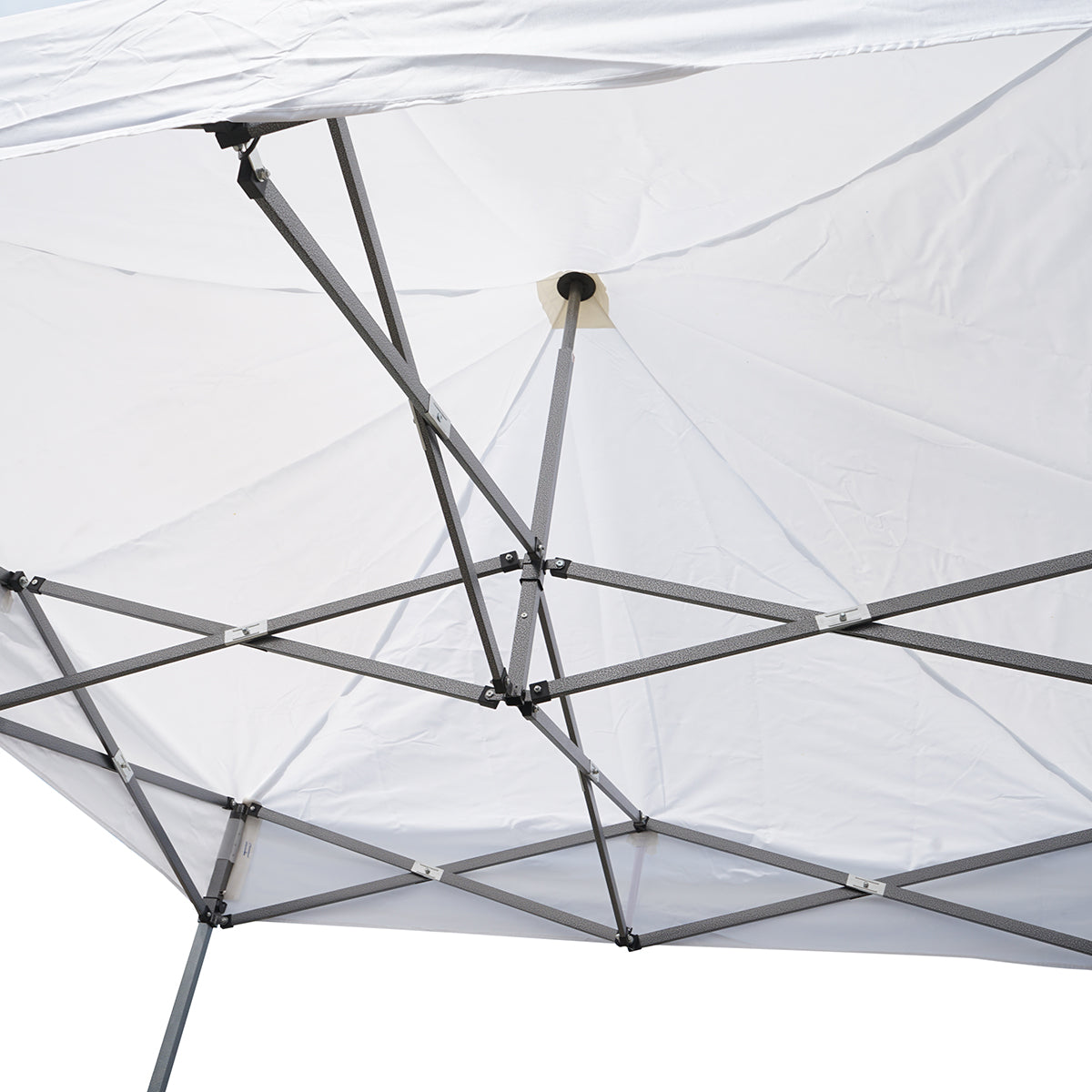 Gazebo e bianco 2x2 m, altezza regolabile, pieghevole Breckner Germany