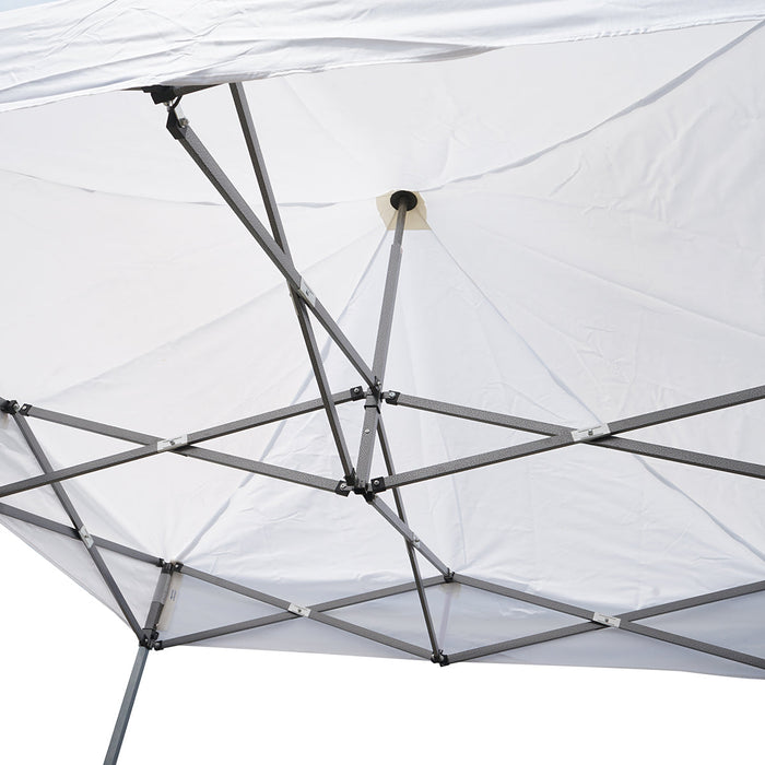 Gazebo e bianco 2x2 m, altezza regolabile, pieghevole Breckner Germany