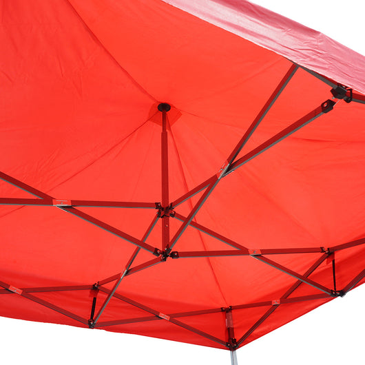Gazebo rosso 2x2 m, altezza regolabile, pieghevole Breckner Germany