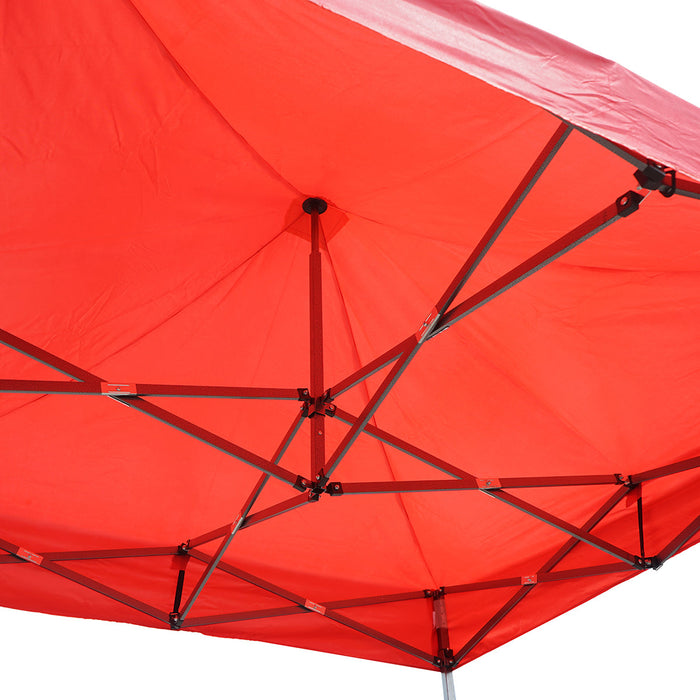 Gazebo rosso 2x2 m, altezza regolabile, pieghevole Breckner Germany