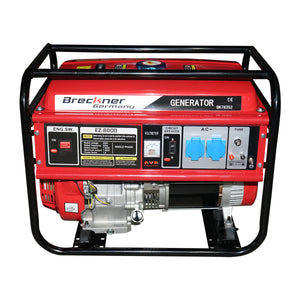Generatore elettrico a benzina 220V 7,5KW 50Hz, 17HP avviamento a strappo Breckner Germany