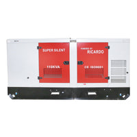 Generatore elettrico trifase 110KVA, 400V con motore diesel Ricardo R6105ZLD-100KW