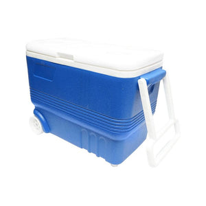Ghiacciaia Portatile con Ruote, 45L, Blu, 610x330x440mm, Frigo portatile