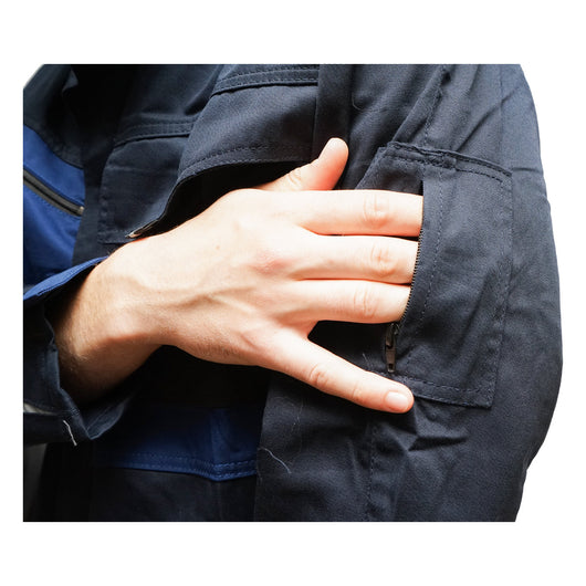 Giacca da lavoro in poliestere e cotone, blu navy, taglia L, Breckner Germany