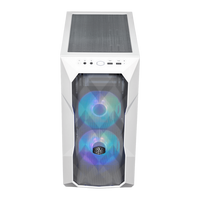 "Case MasterBox TD300 Mesh White- 2USB3.2-2xCombo 2.5""/3.5""-2x2.5""-2x120mm SickleFlow PWM ARGB Front Fans-ARGB/PWM Hub-NO PSU"