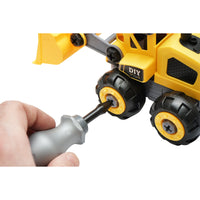 Giocattolo tipo Montessori, bulldozer per bambini +3 anni