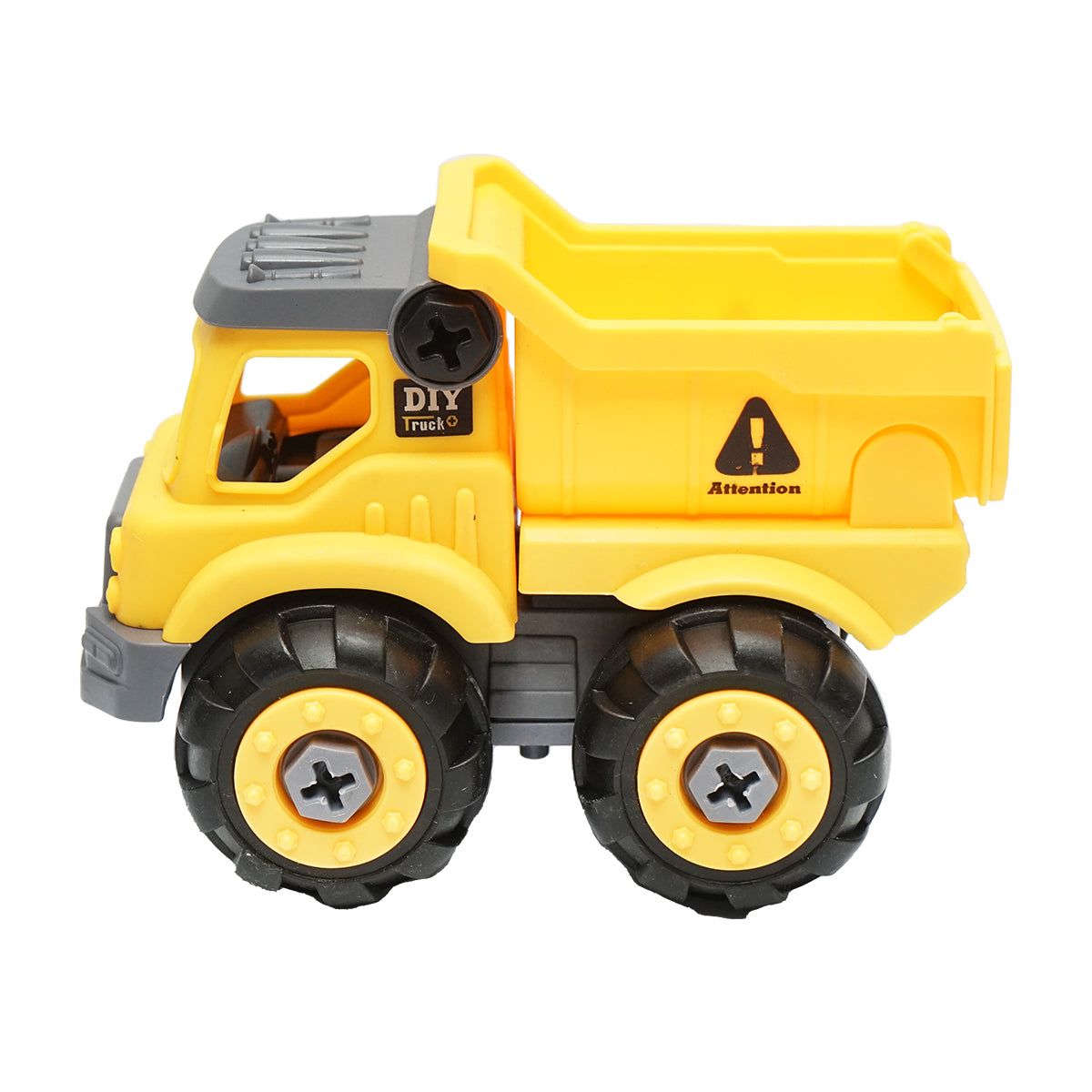 Giocattolo tipo Montessori, camion giallo per bambini +3 anni