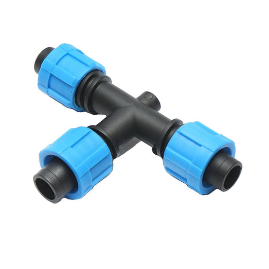 Giunto a ''T'' per Sistema di irrigazione a Goccia 17X17X17mm. Giunto a Compressione per nastro irrigazione a Goccia
