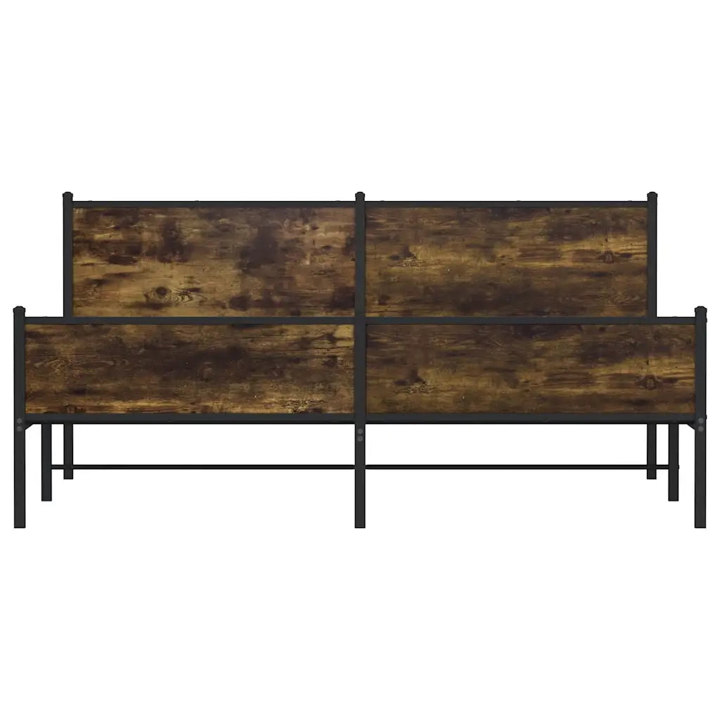 Giroletto senza Materaso in Metallo Rovere Fumo 193x203 cm