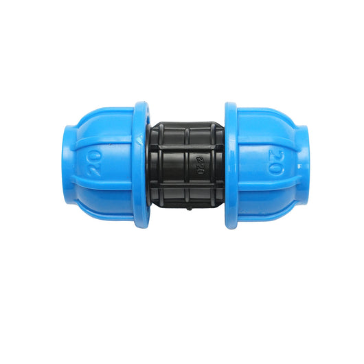 Giunto di compressione uguale D20x20mm, PN16 per sistemi di irrigazione