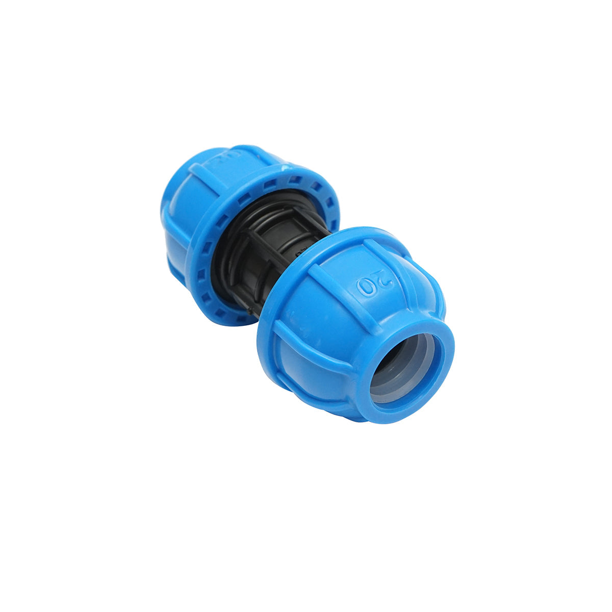 Giunto di compressione uguale D20x20mm, PN16 per sistemi di irrigazione