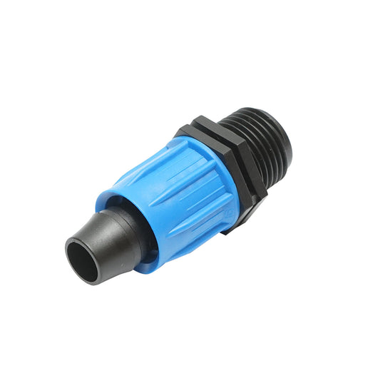 Giunto per collegamento di tubo di gocciolamento D16mmx1/2 pollice con filettatura esterna per sistemi di irrigazione