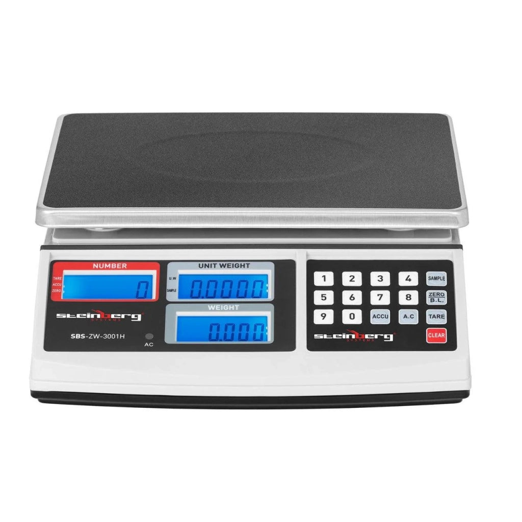 Bilancia contapezzi bianca 30 kg / 1 g 14_0000599