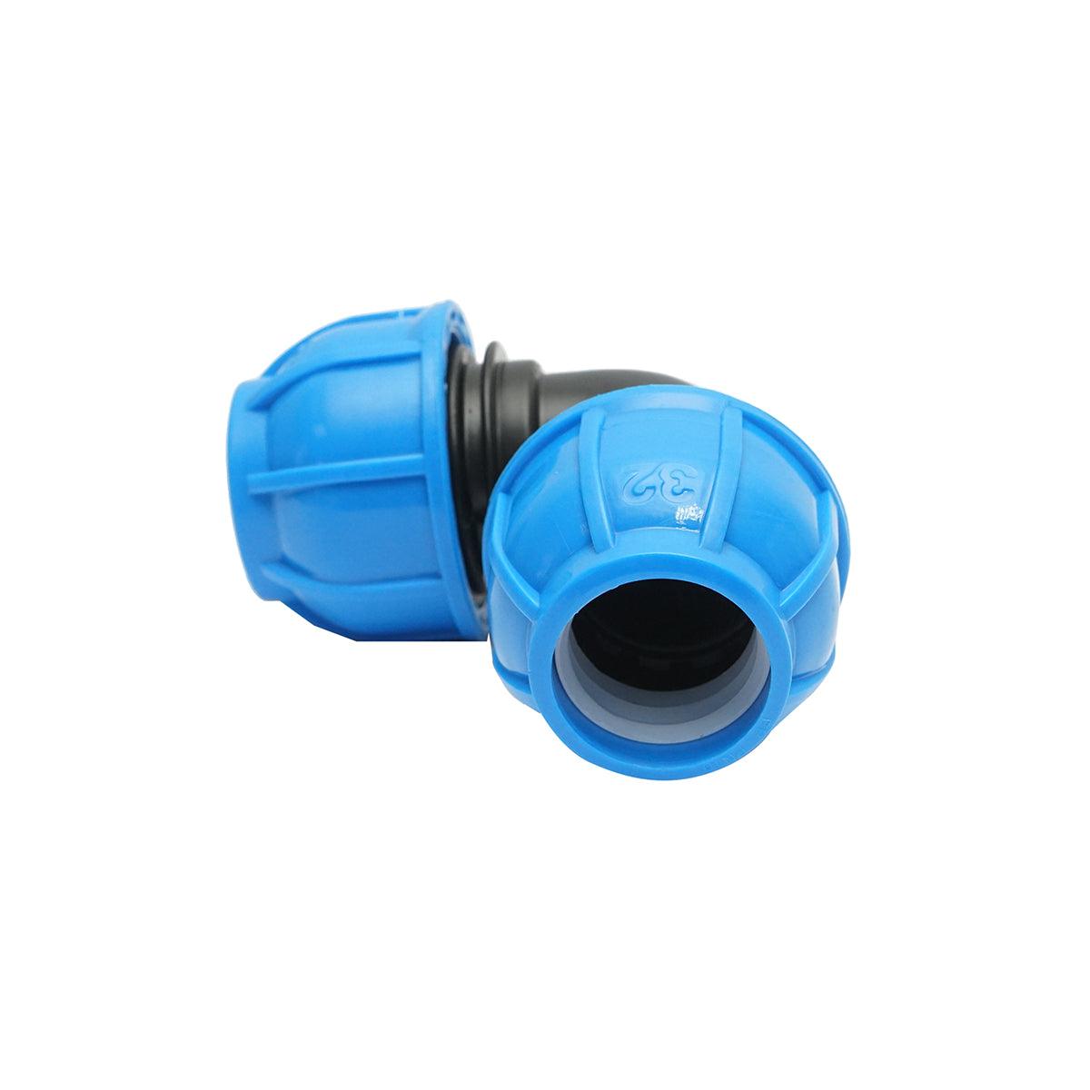 Gomito Compressione a gomito PN16-32mm x 32mm. per sistemi di irrigazione Raccordo Compressione Manicotto Raccordo Compressione tubo irrigazione