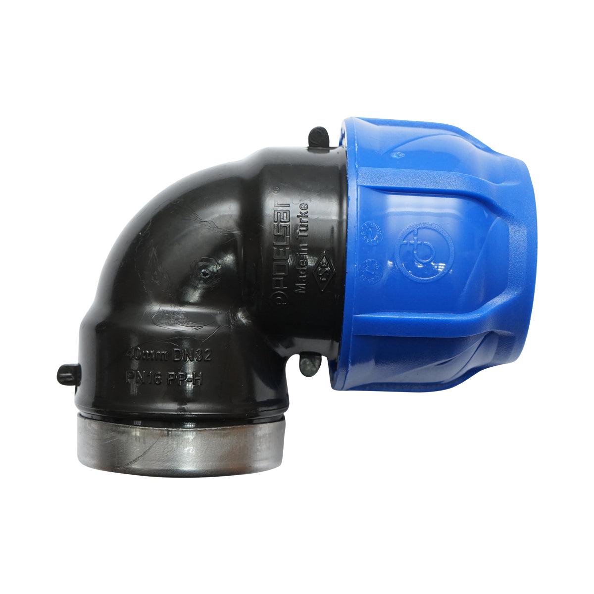 Gomito Compressione a gomito PN16-40mmx5/4" per sistemi di irrigazione RACCORDO/GIUNTO FEMMINA 40mmx5/4 Raccordo Compressione Manicotto Raccordo Compressione tubo irrigazione