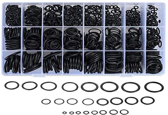 740 pezzi di anelli di sigillatura in gomma nitrile assortimento - riparazioni auto sanitario