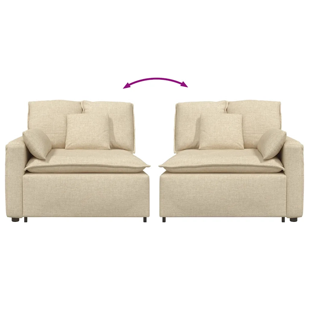 Modulo Terminale Bracciolo Divano Modulare con Cuscini 100 cm CFW1567114
