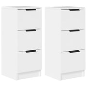 Credenze 2 pz | Madia | Buffet da pranzo | Armadio da pranzo Bianche 30x30x70 cm in Legno Multistrato