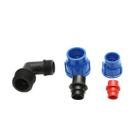 Gomito di raccordo a compressione ridotto D32x25mm per sistemi di irrigazione