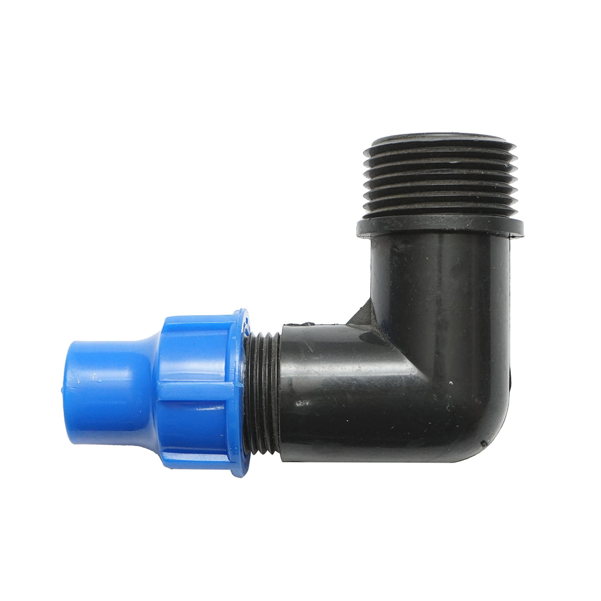 Gomito per tubo di gocciolamento con filettatura esterna D16mmx1 pollice, per sistemi di irrigazione