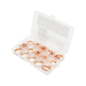 Grande set con rondelle di rame fi6 - fi24 180 pezzi