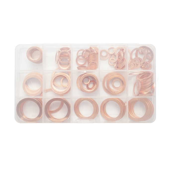 Grande set con rondelle di rame fi6 - fi24 180 pezzi