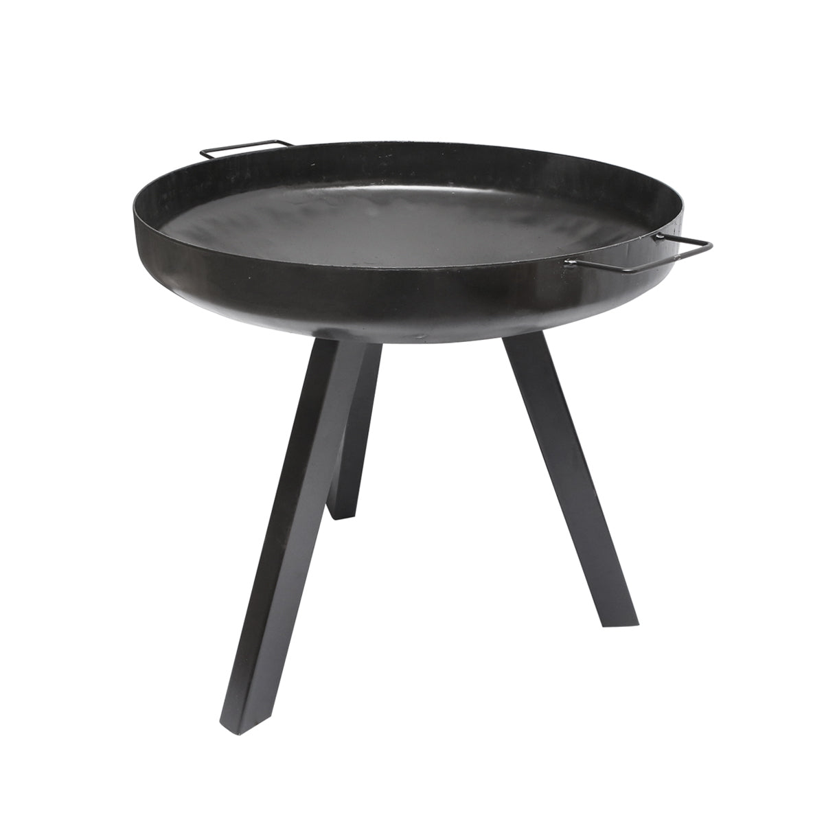 Griglia rotonda con griglia e manici, dotata di 3 gambe