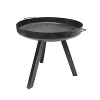 Griglia rotonda con griglia e manici, dotata di 3 gambe