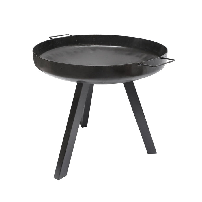 Griglia rotonda con griglia e manici, dotata di 3 gambe