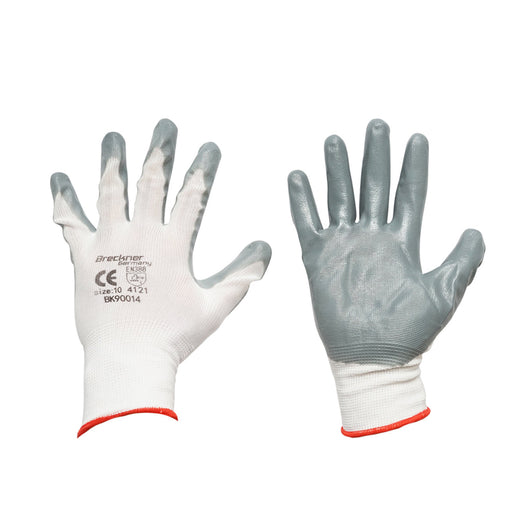 Guanti da lavoro bianco-grigio taglia 10 Breckner Germany
