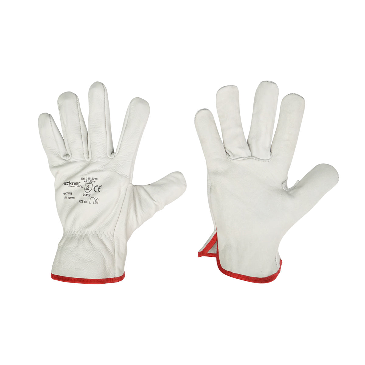 Guanti da lavoro in pelle bovina N°10