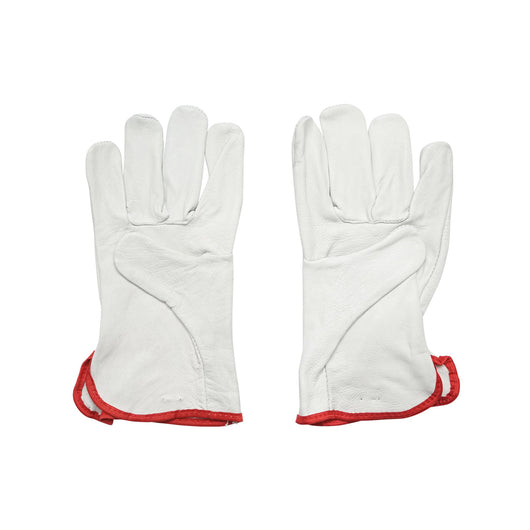 Guanti da lavoro in pelle di capra bianca N° 10