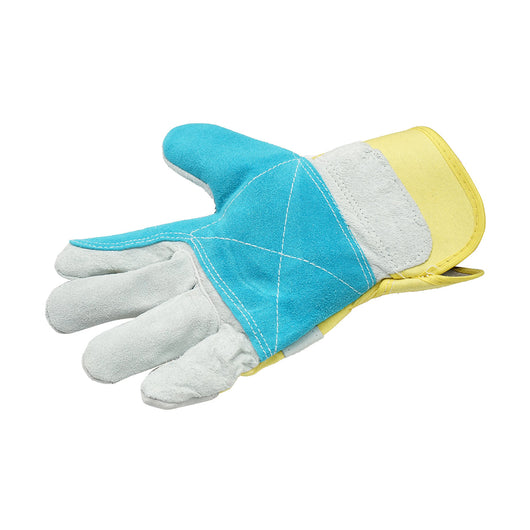 Guanti da lavoro in pelle-cotone con rinforzo sul palmo e sul primo dito, taglia 10 Breckner Germany