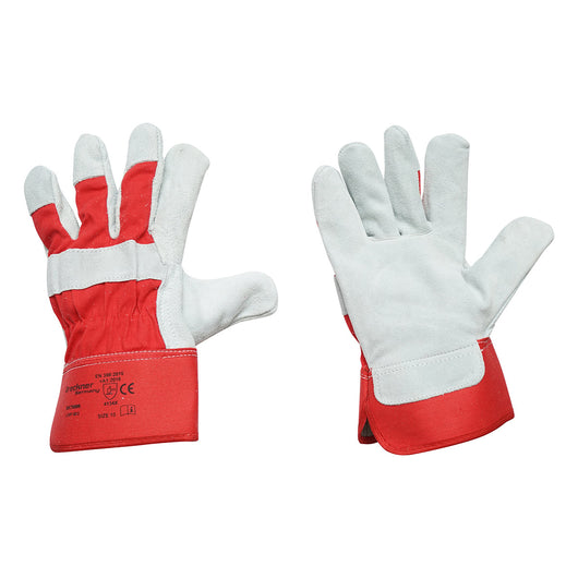 Guanti da lavoro in pelle-cotone taglia 10 Breckner Germany