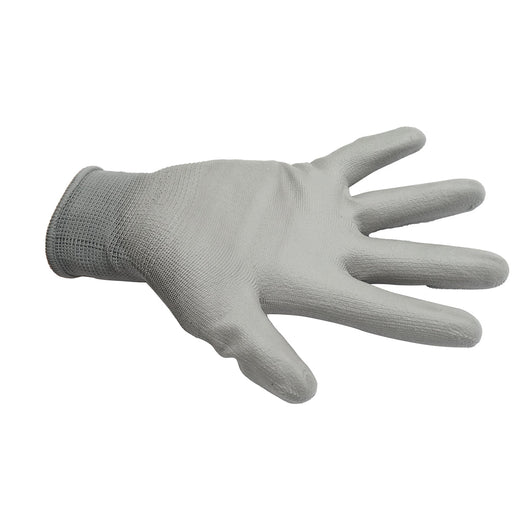 Guanti da lavoro in poliestere con immersione in PU grigio taglia 10 Breckner Germany