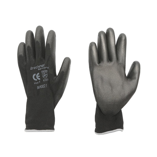 Guanti da lavoro sintetici gommati neri, taglia 9 Breckner Germany