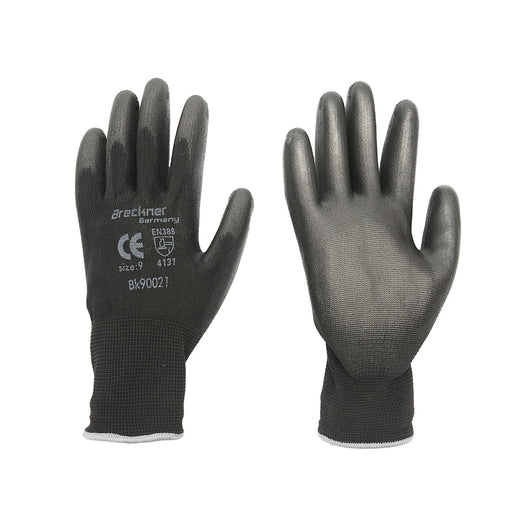Guanti da lavoro sintetici gommati neri, taglia 9 Breckner Germany