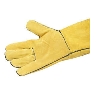 Guanti da saldatura in pelle con fodera, lunghezza 35 cm taglia 10 Breckner Germany