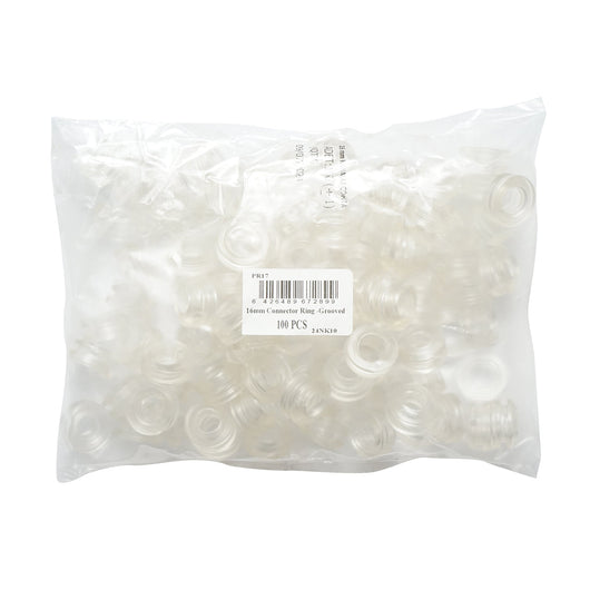 Guarnizione in silicone trasparente da 16mm per banda/tubo di gocciolamento per sistemi di irrigazione