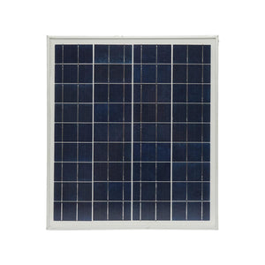 Impianto solare policristallino 18V/20W con radio FM/MP3 e 2 lampadine 12V/3W
