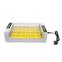Incubatrice automatica per 24 uova, 60W, 220V, rotazione automatica, controllo della temperatura e umidità, display elettronico, vassoio illuminato a LED