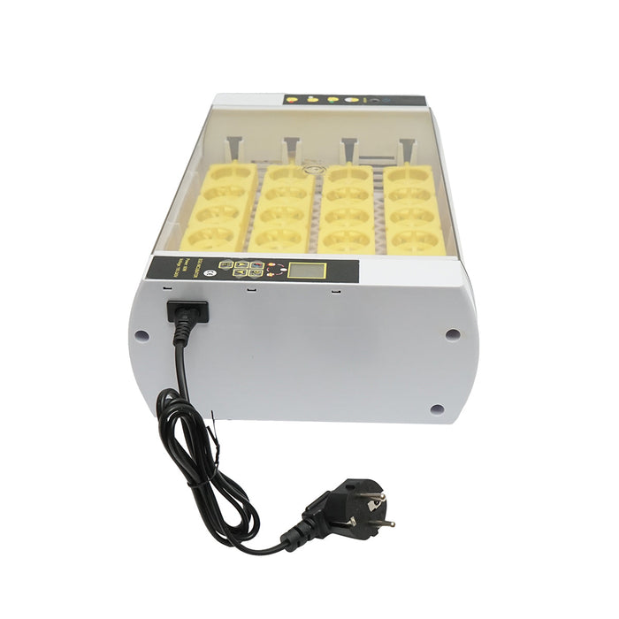Incubatrice automatica per 24 uova, 60W, 220V, rotazione automatica, controllo della temperatura e umidità, display elettronico, vassoio illuminato a LED