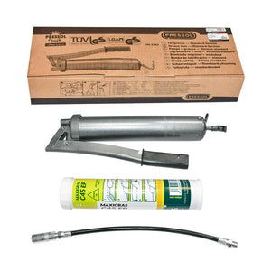 Ingrassatore Manuale Pistola per Grasso, Set Pistola e Cartuccia, Grasso Universale