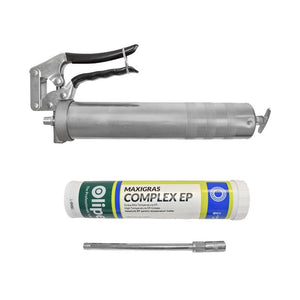 Ingrassatore Manuale Pistola per Grasso, Set Pistola e Cartuccia, Grasso Universale Pistola per ingrassare con manico + tubo di grasso