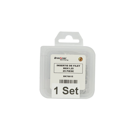 Inserto a spirale per riparazione filettature M8x1,25mm 25 pezzi Breckner Germany