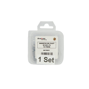 Inserto elicoidale per riparare filetti M12x1.75mm 10 pezzi Breckner Germany